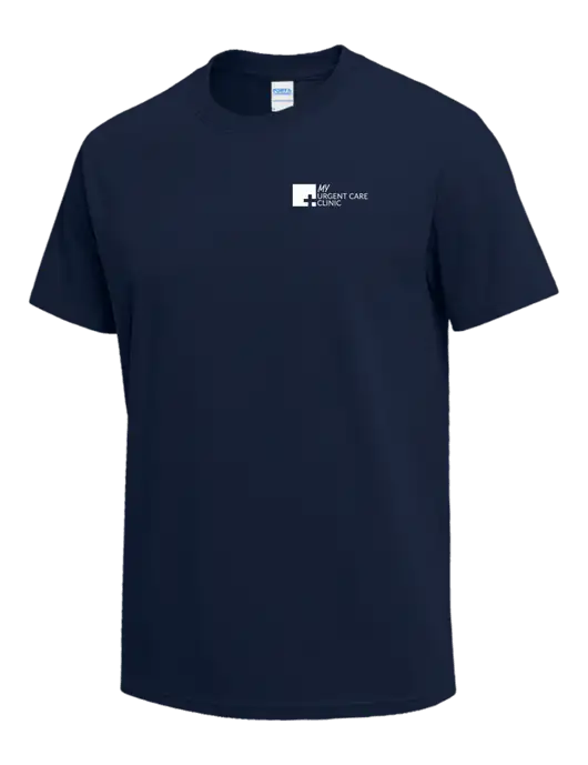 Navy Heavyweight 6.1 oz T-Shirt w/My Urgent Care Logo