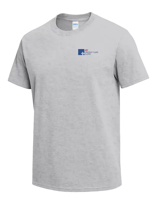Light Grey Heather Heavyweight 6.1 oz T-Shirt w/My Urgent Care Logo