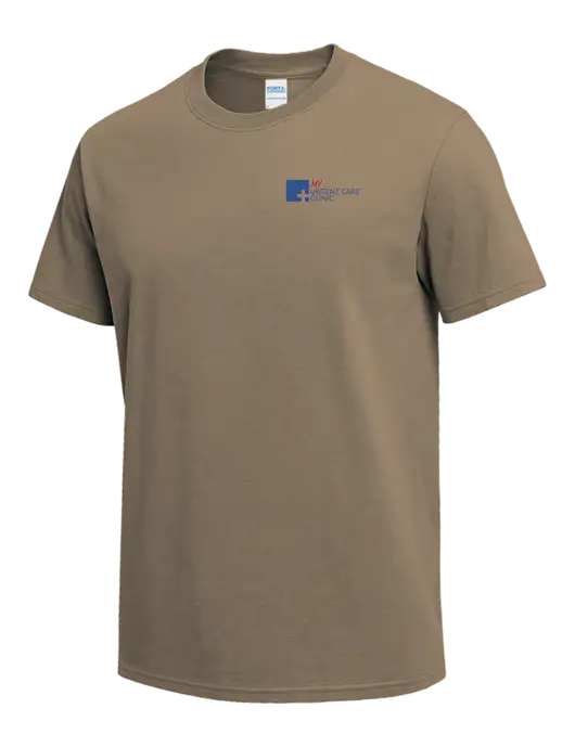 Dark Tan Heavyweight 6.1 oz T-Shirt w/My Urgent Care Logo