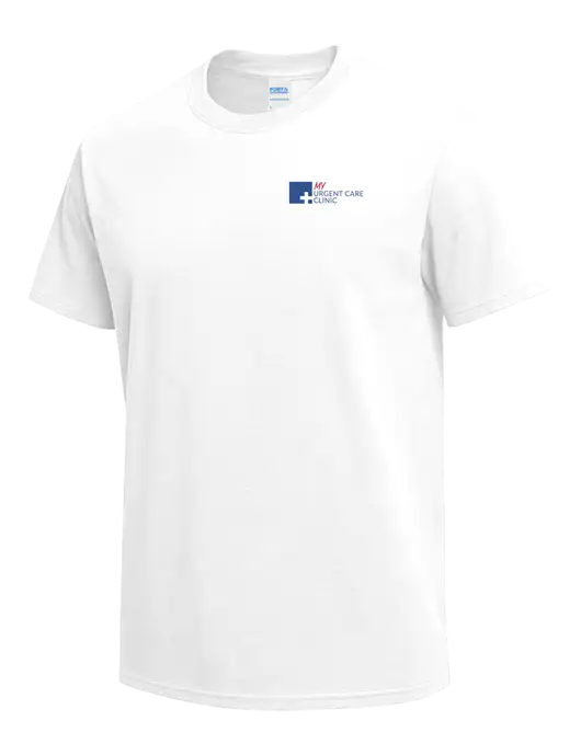 White Heavyweight 6.1 oz T-Shirt w/My Urgent Care Logo