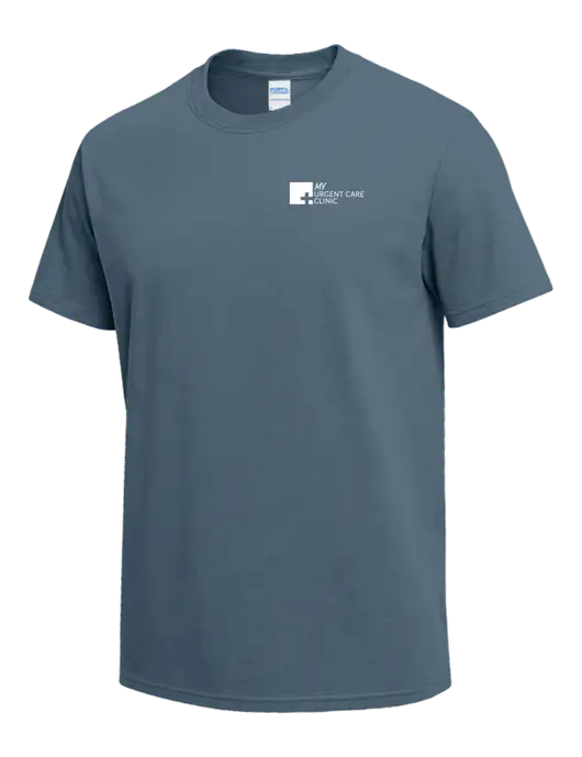 Slate Blue Heavyweight 6.1 oz T-Shirt w/My Urgent Care Logo