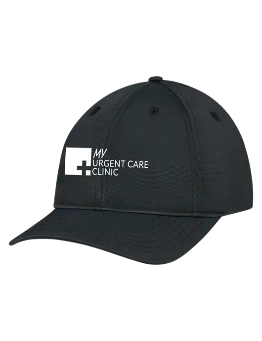 Black Nylon Twill Performance Cap w/My Urgent Care Logo