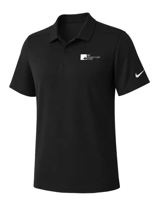 Nike Black Dry Essential Solid Polo w/My Urgent Care Logo