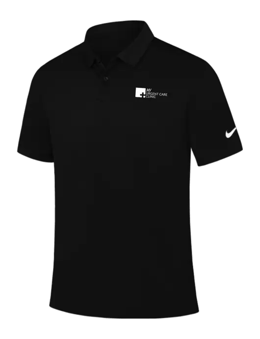 Nike Black Dry Essential Solid Polo w/My Urgent Care Logo