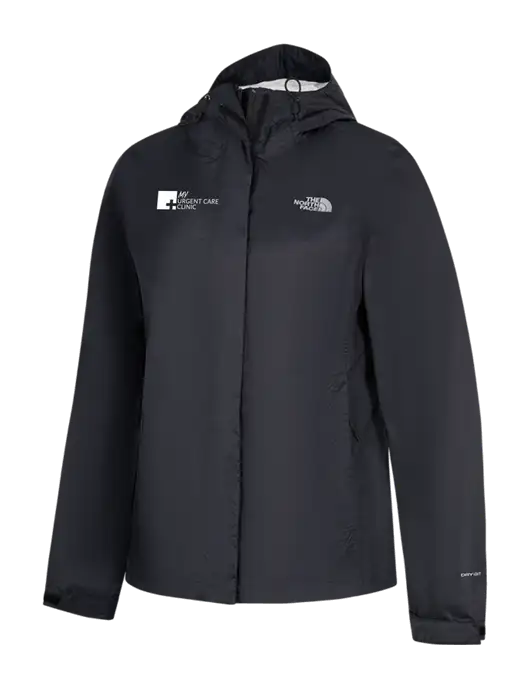The North Face Womens Black DryVent Rain Jacket w/My Urgent Care Logo