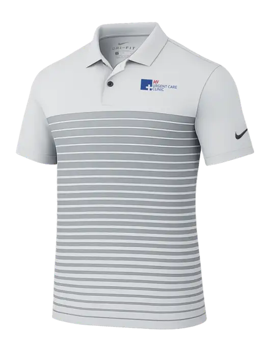 Nike Light Grey Dri-FIT Vapor Block Polo w/My Urgent Care Logo