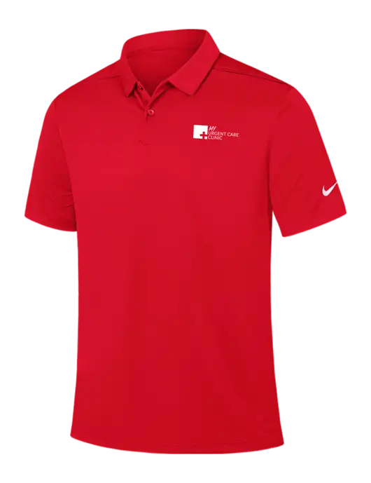 Nike Red Dry Essential Solid Polo w/My Urgent Care Logo