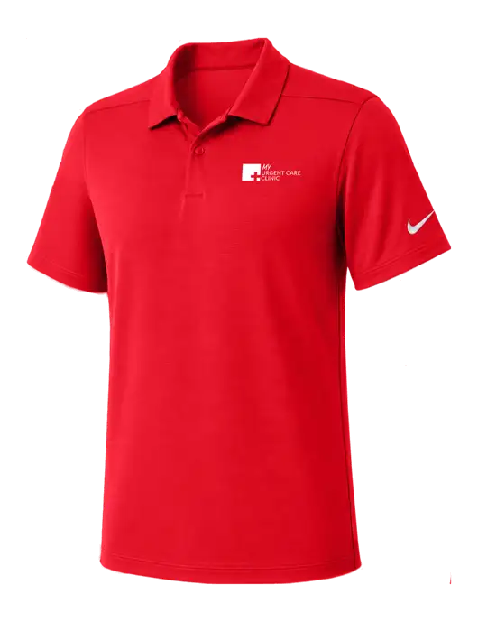 Nike Red Dry Essential Solid Polo w/My Urgent Care Logo
