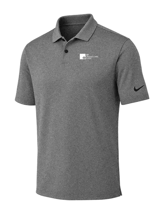 Nike Dark Grey Heather Dri-FIT Vapor Polo w/My Urgent Care Logo