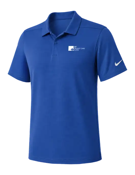 Nike Dark Royal Dry Essential Solid Polo w/My Urgent Care Logo