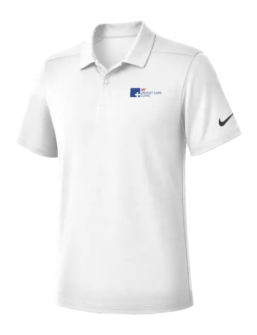 Nike White Dry Essential Solid Polo w/My Urgent Care Logo