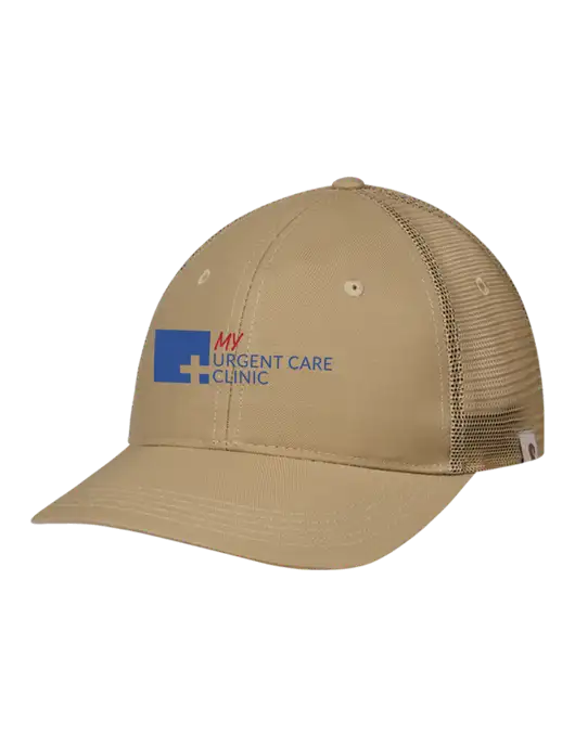 Carhartt Dark Tan Trucker Rugged Pro Series Cap w/My Urgent Care Logo