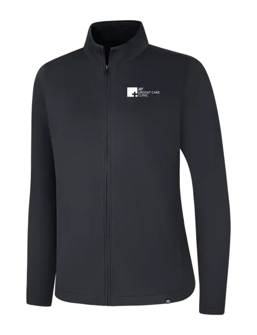 TravisMathew Womens Black Coveside Full-Zip w/My Urgent Care Logo