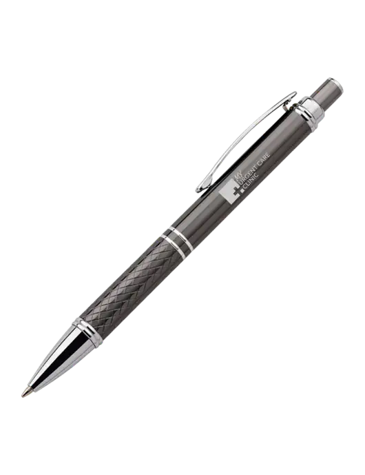 Dark Grey Stellar Scribe Pen - Black Ink w/My Urgent Care Logo