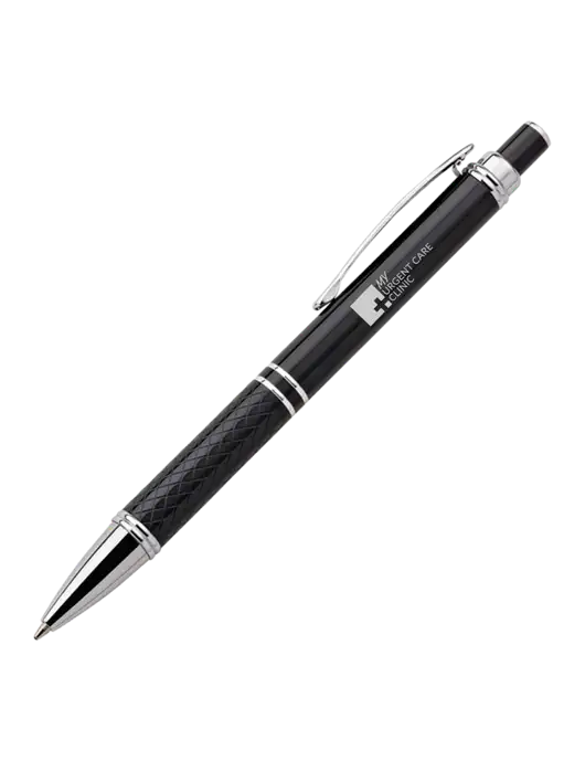 Black Stellar Scribe Pen - Black Ink w/My Urgent Care Logo