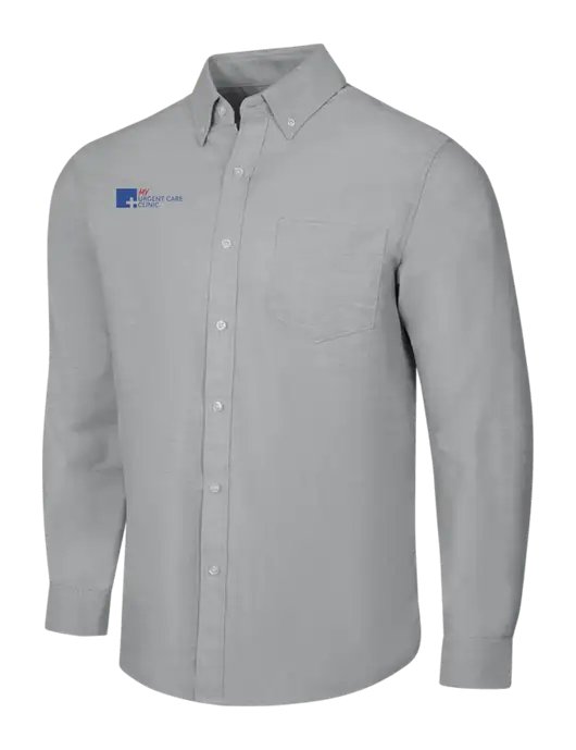 Light Grey SuperPro Oxford Shirt w/My Urgent Care Logo