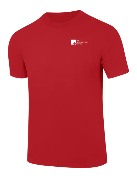 Comfort Colors 6.1 oz Red Heavyweight Ring Spun T-Shirt w/My Urgent Care Logo