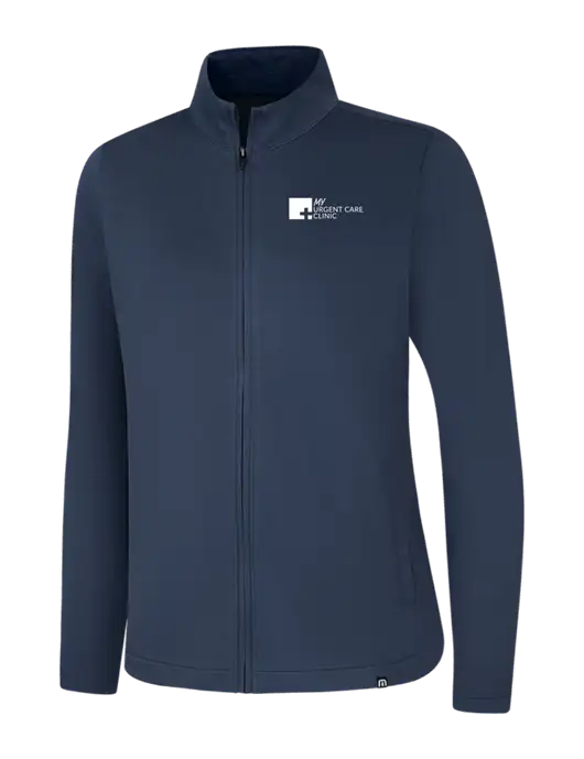 TravisMathew Womens Navy Coveside Full-Zip w/My Urgent Care Logo