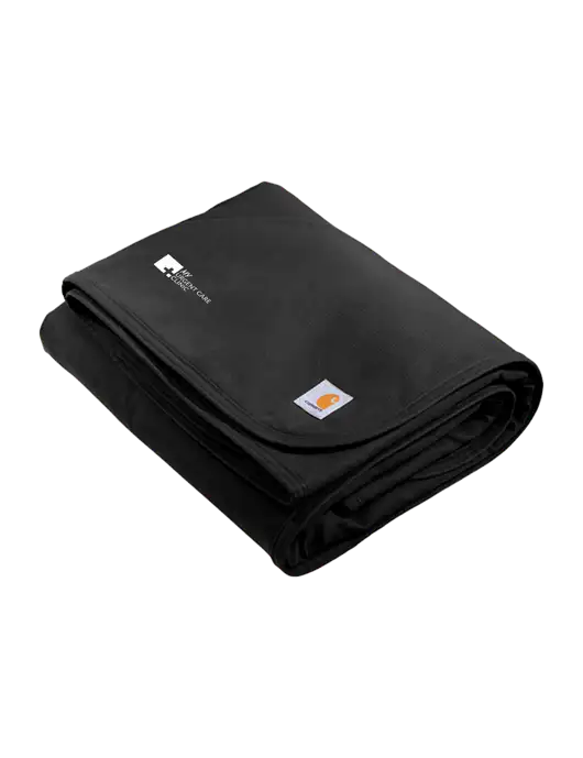 Carhartt Black Firm Duck Sherpa-Lined Blanket w/My Urgent Care Logo