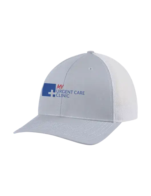 Richardson Adjustable Snapback Original 112 Trucker Cap Light Heather Grey w/White Mesh w/My Urgent Care Logo