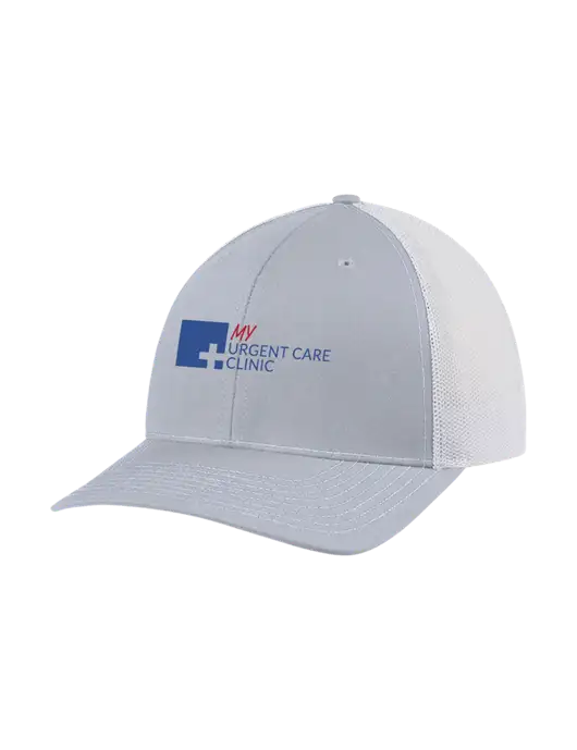 Richardson Adjustable Snapback Original 112 Trucker Cap Light Heather Grey w/White Mesh w/My Urgent Care Logo