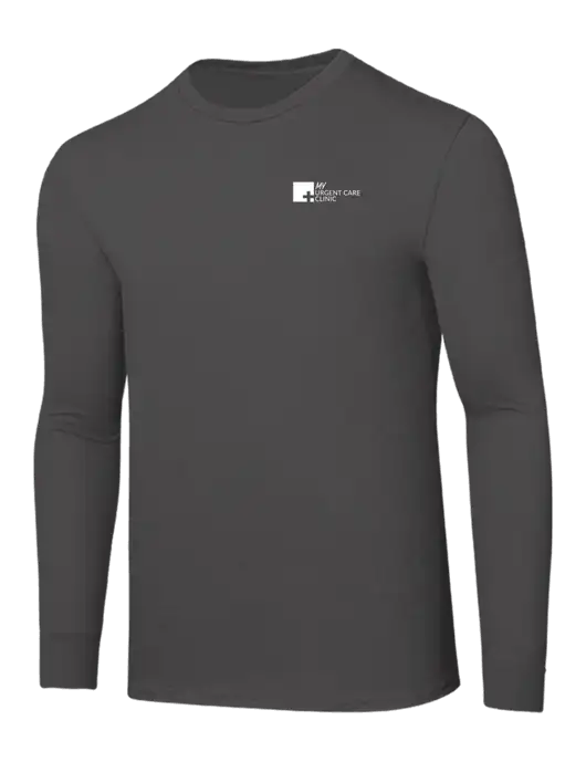 Seriously Soft Dark Grey Long Sleeve T-Shirt w/My Urgent Care Logo