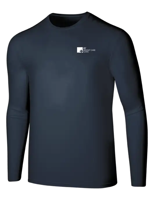 Seriously Soft Navy Long Sleeve T-Shirt w/My Urgent Care Logo