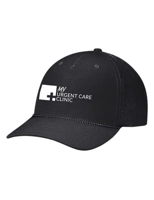 Richardson Laser Perf Performance Black/Black-Grey Rope Cap w/My Urgent Care Logo