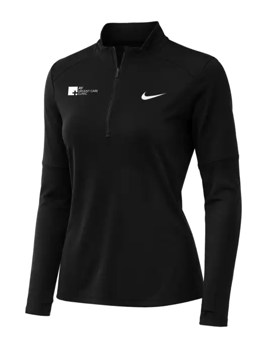 Nike Black Womens Dri-FIT Element 1/2-Zip Pullover w/My Urgent Care Logo