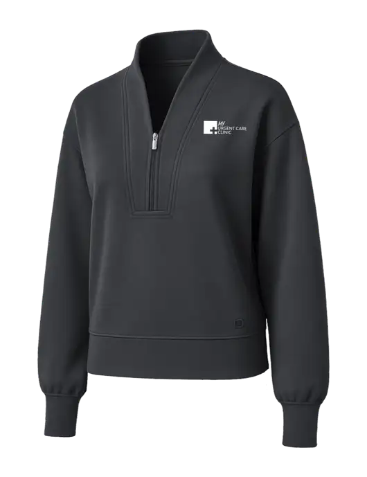 OGIO Womens Dark Grey Transcend 1/4-Zip w/My Urgent Care Logo