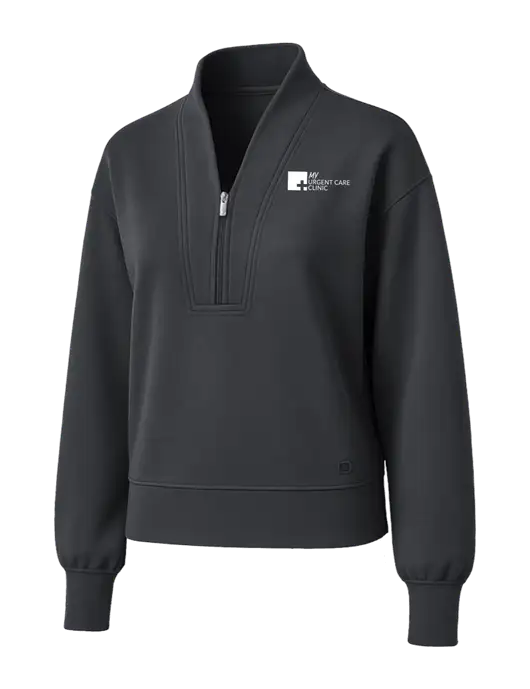 OGIO Womens Dark Grey Transcend 1/4-Zip w/My Urgent Care Logo