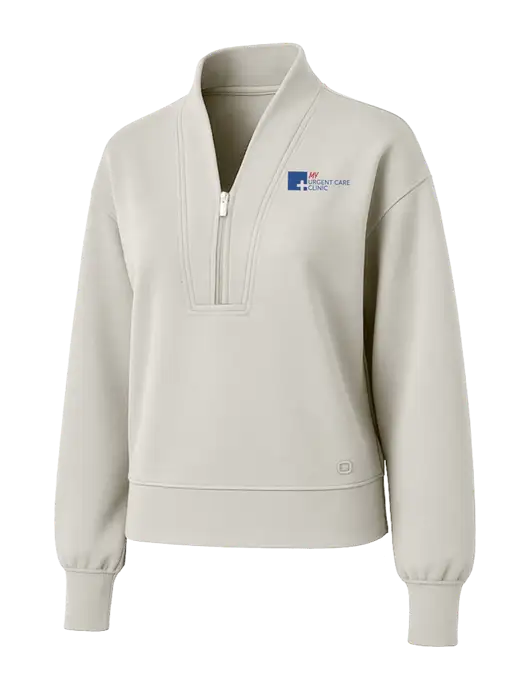 OGIO Womens Ivory Transcend 1/4-Zip w/My Urgent Care Logo