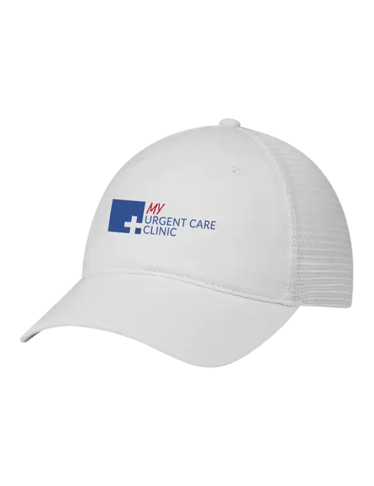 Richardson 111 Garment Washed Trucker Cap White w/White Mesh w/My Urgent Care Logo