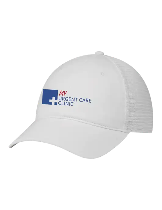Richardson 111 Garment Washed Trucker Cap White w/White Mesh w/My Urgent Care Logo