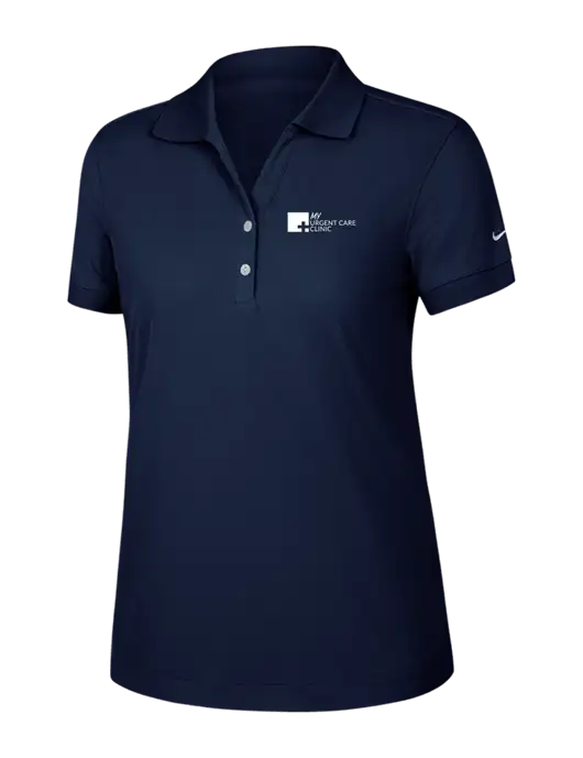 Nike Womens Dri-FIT Classic Dark Navy Polo w/My Urgent Care Logo