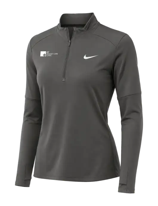 Nike Dark Grey Womens Dri-FIT Element 1/2-Zip Pullover w/My Urgent Care Logo