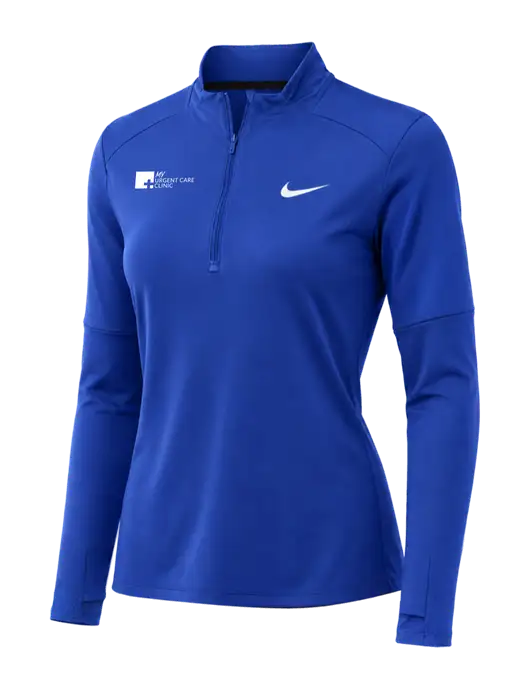 Nike Royal Womens Dri-FIT Element 1/2-Zip Pullover w/My Urgent Care Logo