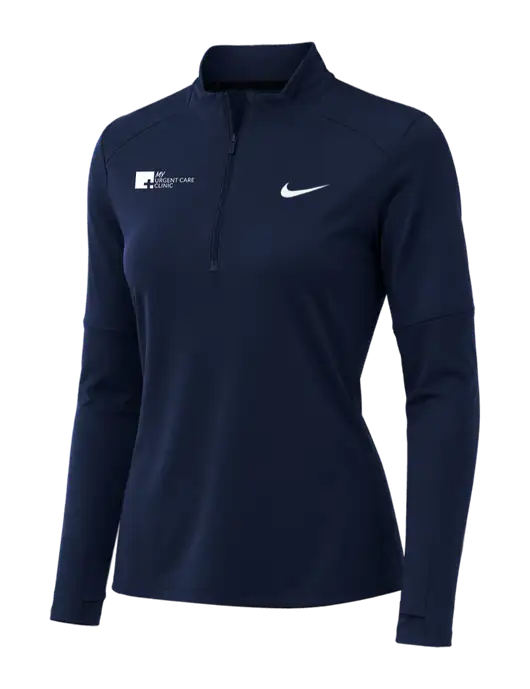 Nike Dark Navy Womens Dri-FIT Element 1/2-Zip Pullover w/My Urgent Care Logo