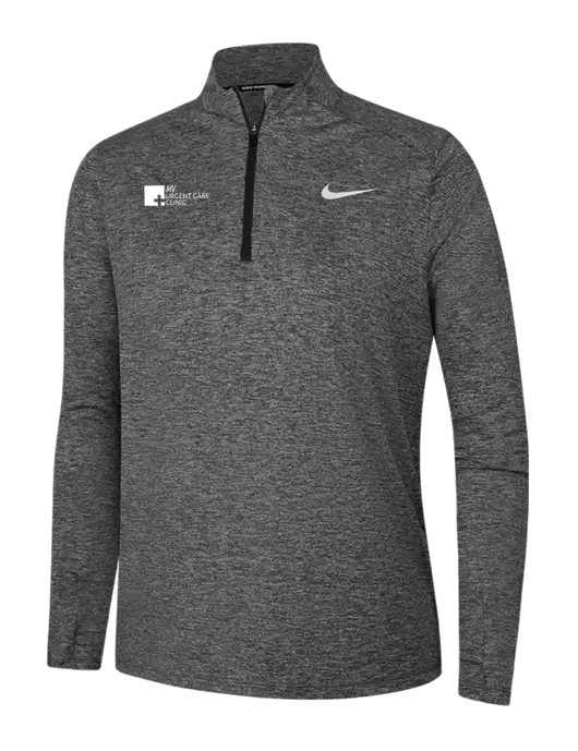 Nike Black Heather Womens Dri-FIT Element 1/2-Zip Pullover w/My Urgent Care Logo