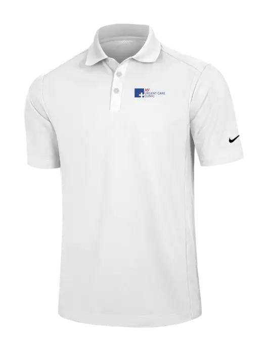 Nike White Dri-FIT Classic Polo w/My Urgent Care Logo