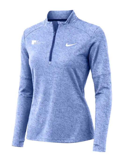 Nike Royal Heather Womens Dri-FIT Element 1/2-Zip Pullover w/My Urgent Care Logo