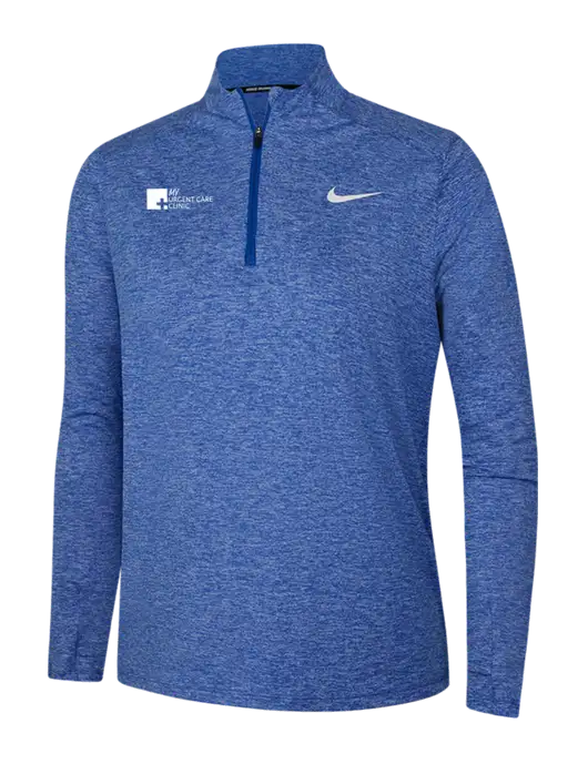 Nike Royal Heather Womens Dri-FIT Element 1/2-Zip Pullover w/My Urgent Care Logo