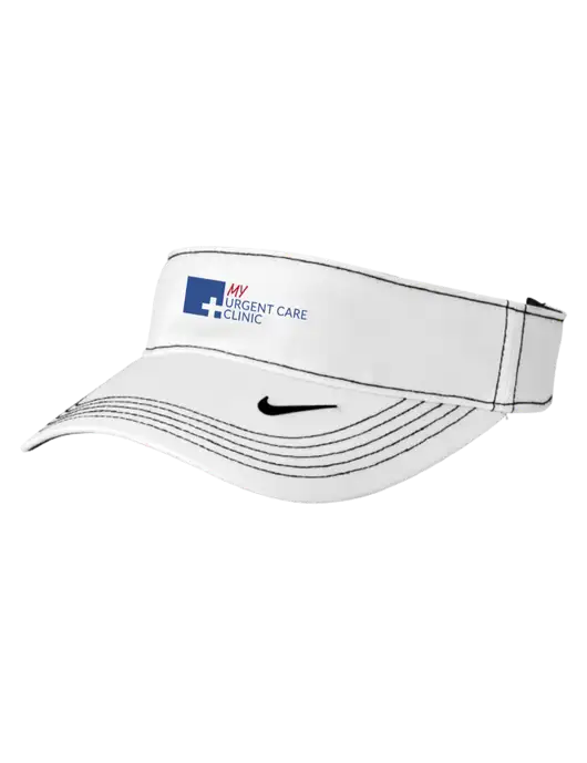 Nike White Dri-FIT Ace Visor w/My Urgent Care Logo