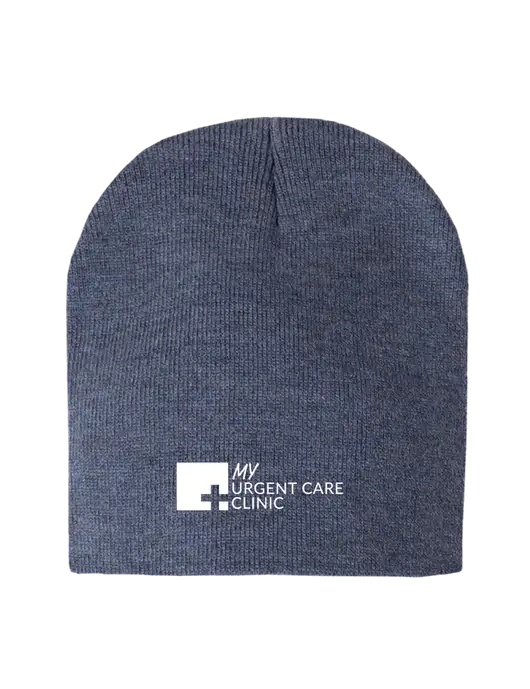 Navy Heather Element Knit Beanie w/My Urgent Care Logo