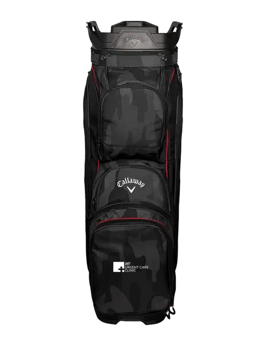 Callaway Org 14 Black Camo/Red Trim Golf Bag  w/My Urgent Care Logo