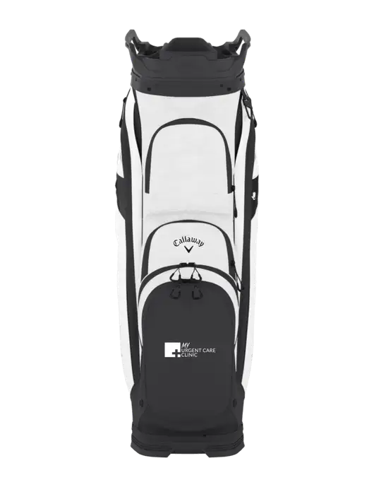 Callaway Org 14 Very Light Grey Camo/White Cart Golf Bag  w/My Urgent Care Logo