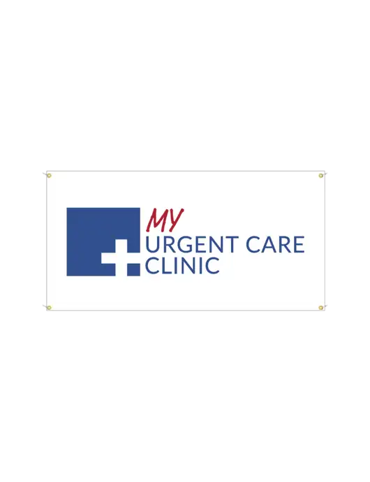Vinyl Banner 48" x 24"  w/My Urgent Care Logo