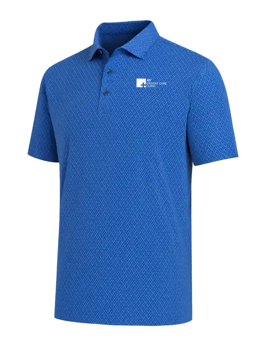 Callaway All-Over Stitched Royal Chev Polo  w/My Urgent Care Logo
