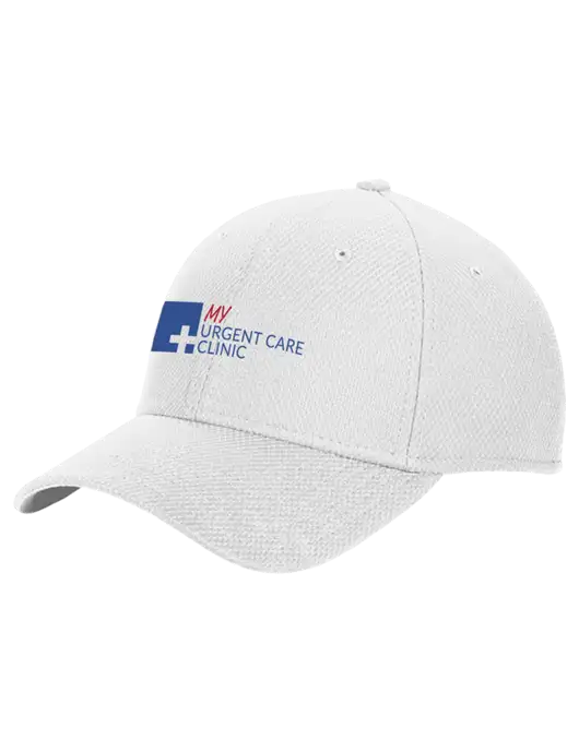 New Era Diamond Era White Stretch Cap w/My Urgent Care Logo