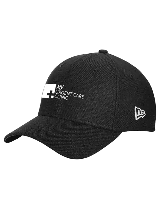 New Era Diamond Era Black Stretch Cap w/My Urgent Care Logo